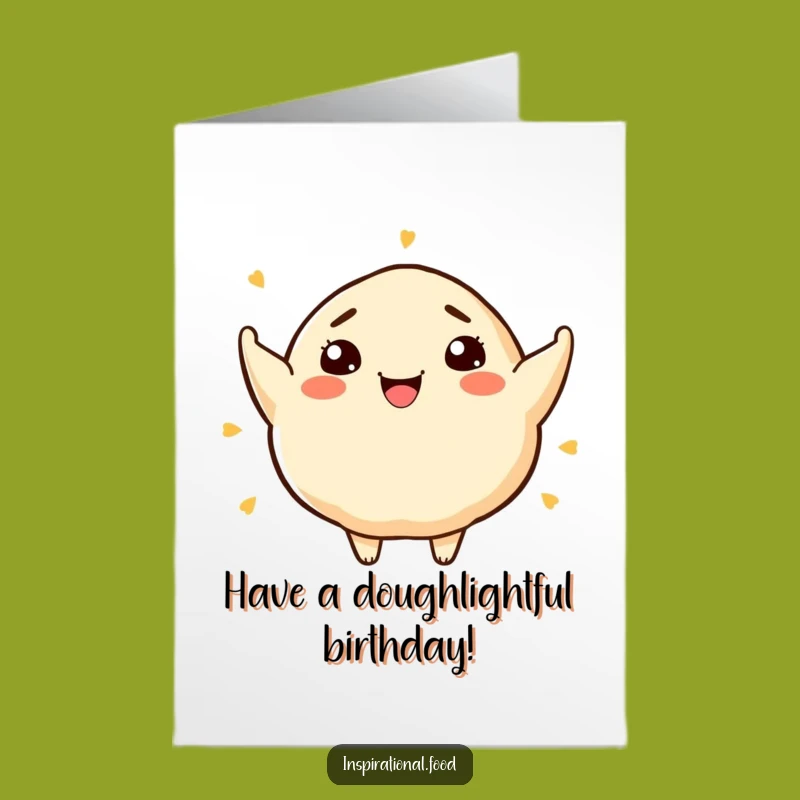 Funny Free Printable Birthday Card: Dumpling Chef, Creative DIY Gift