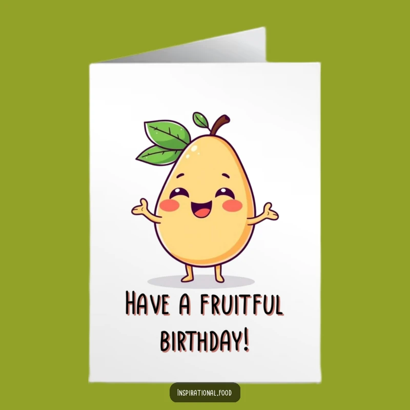 Funny Free Printable Birthday Card: Giggling Fruit Chef, Creative DIY Gift