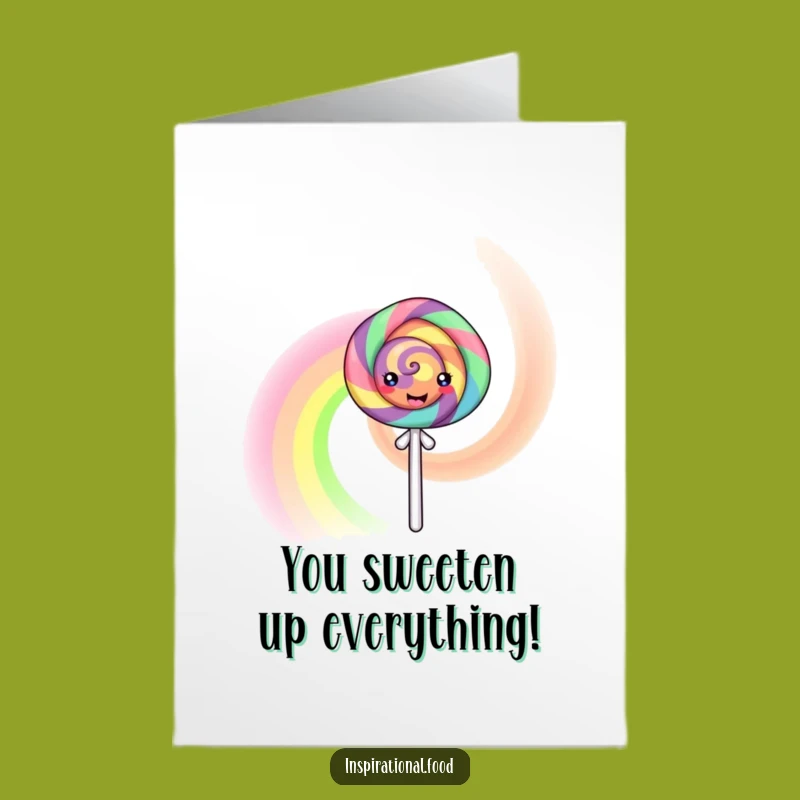 Free Printable Congrats Card: Cheerful Lollipop Rainbow Wishes Downloadable Gift