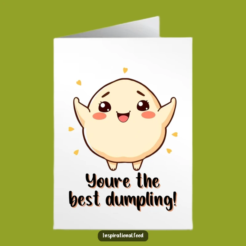 Free Printable Congrats Card: Dumpling Artist, Humorous Downloadable Gift