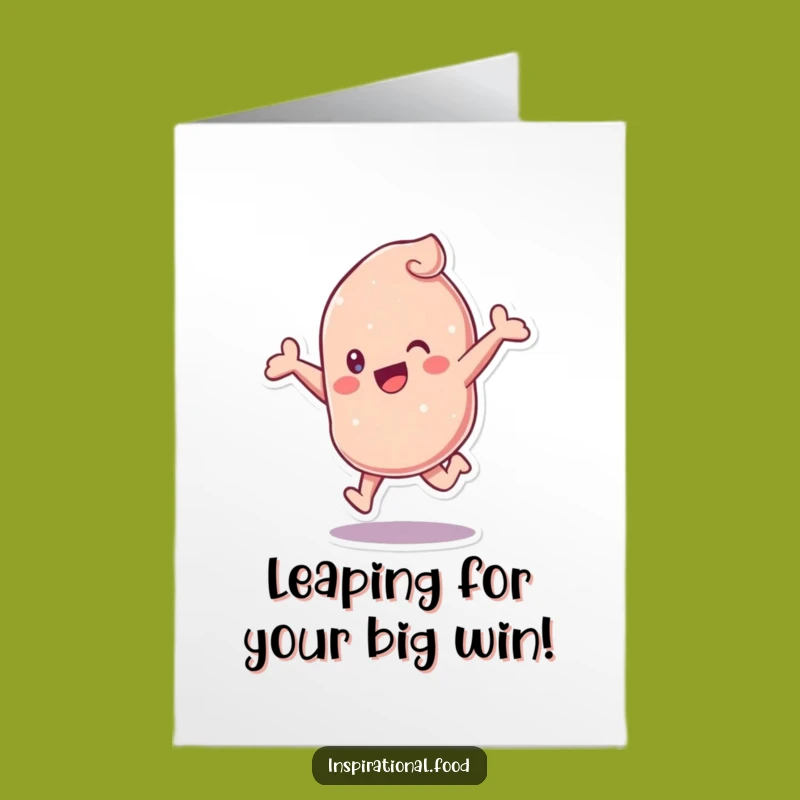 Free Printable Congrats Card: Energetic Candy Leap for Joyful Achievements