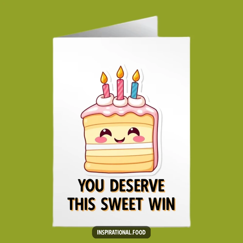 Free Printable Cake Card: Inspired Success Downloadable Gift
