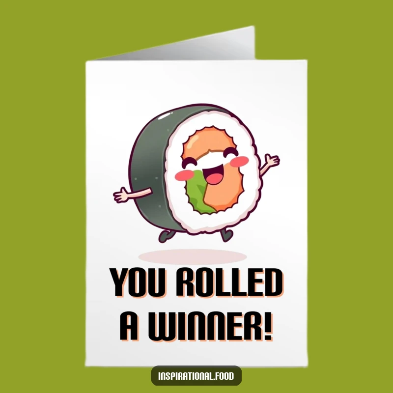 Free Printable Congrats Card Sushi Skip Funny Downloadable Achievement