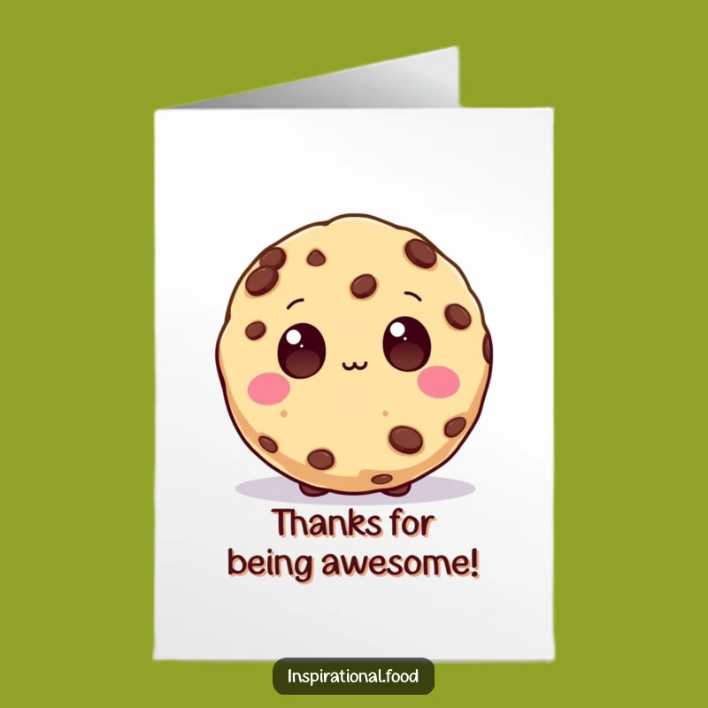 Free Printable Thank You Card: Inspired Cookie Gratitude Download Funny Gift