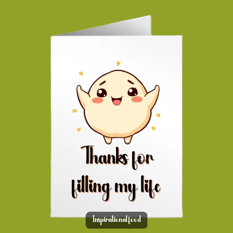 Creative Free Printable Thank You Card: Dumpling Foodie, DIY Gift