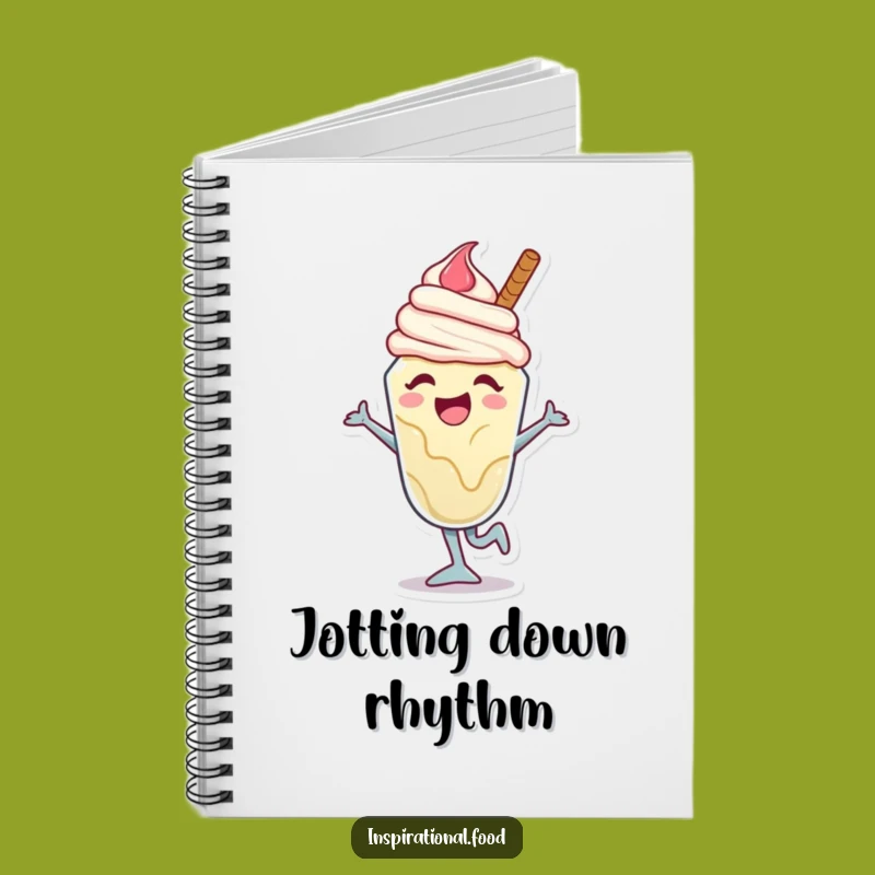 Funny Ice Cream Ideas Notebook: Joyful Sundae Dancer for Notes, Sweet and Funny Gift