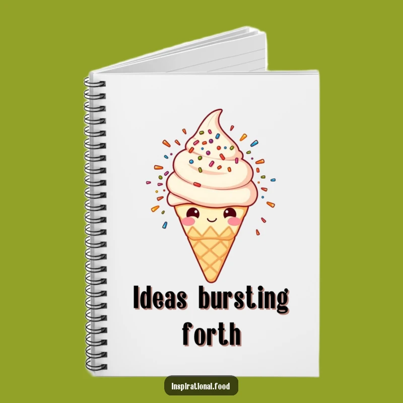 Funny Ice Cream Sprinkle Explosion Notebook: Capture Sweet Ideas