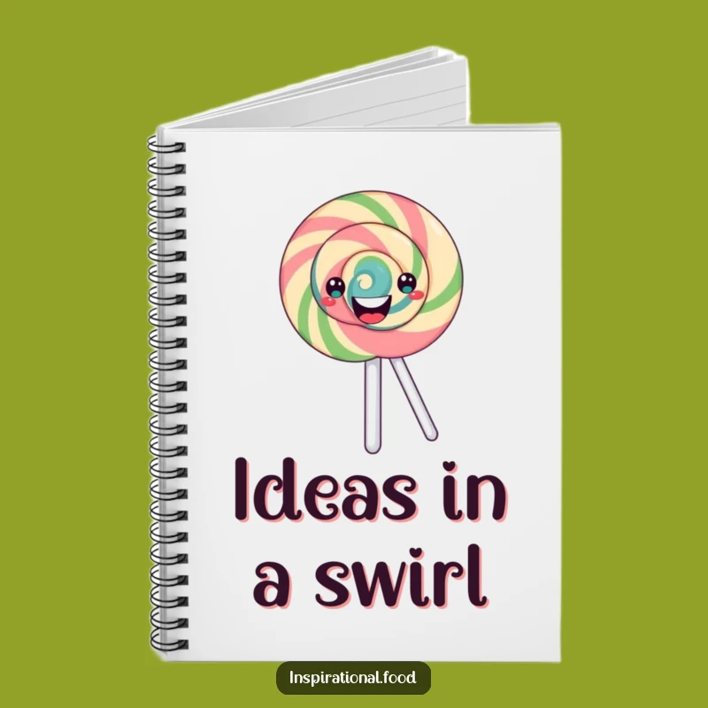 Funny Lollipop Notebook - Sweet Swirl Design for Funny Jotting