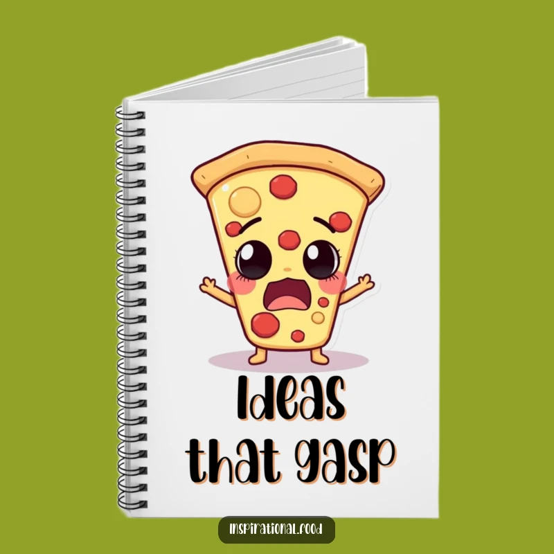 Funny Pizza Slice Notebook: Jot Down Ideas with Astonished Flair