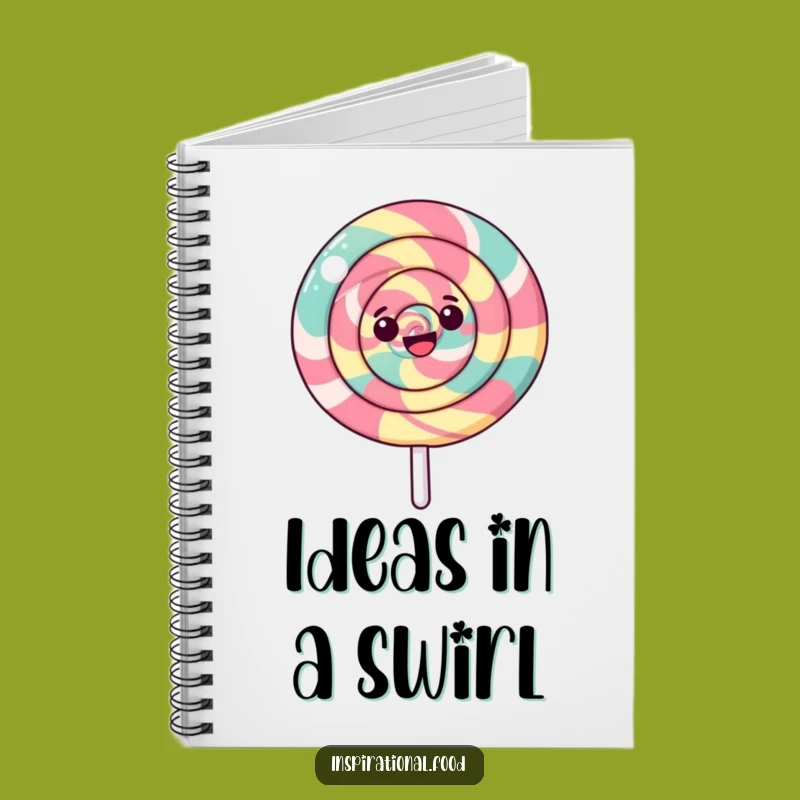 Funny Spinning Lollipop Notebook: Happy Swirl Diary, Perfect Gift for Ideas