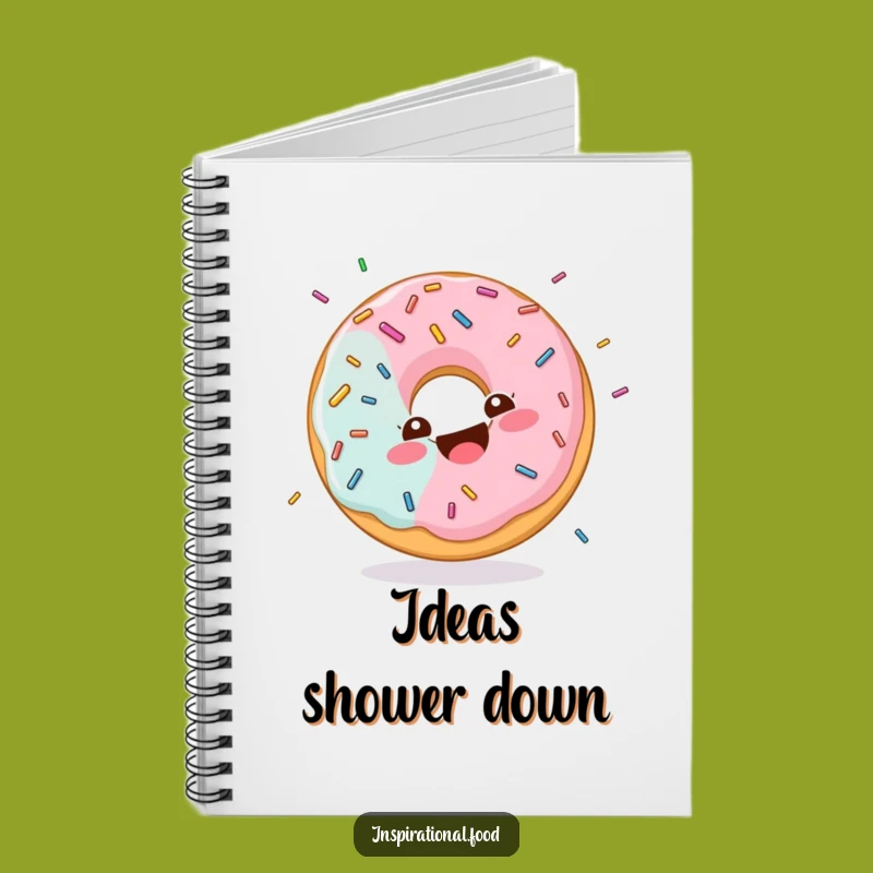 Funny Sprinkled Donut Notebook: Jot Down Sweet Ideas, Perfect Treat Gift
