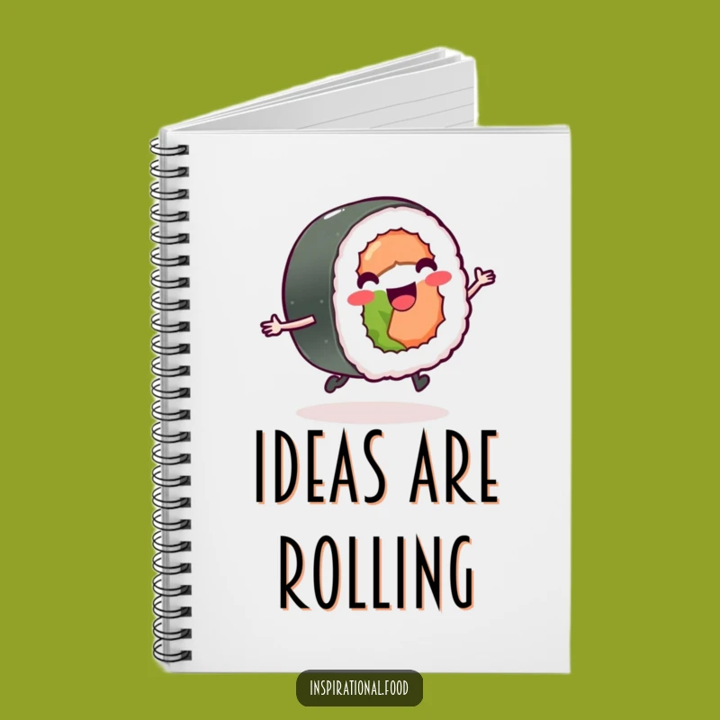 Funny Sushi Notebook: Jot Down Happy Thoughts with a Smile