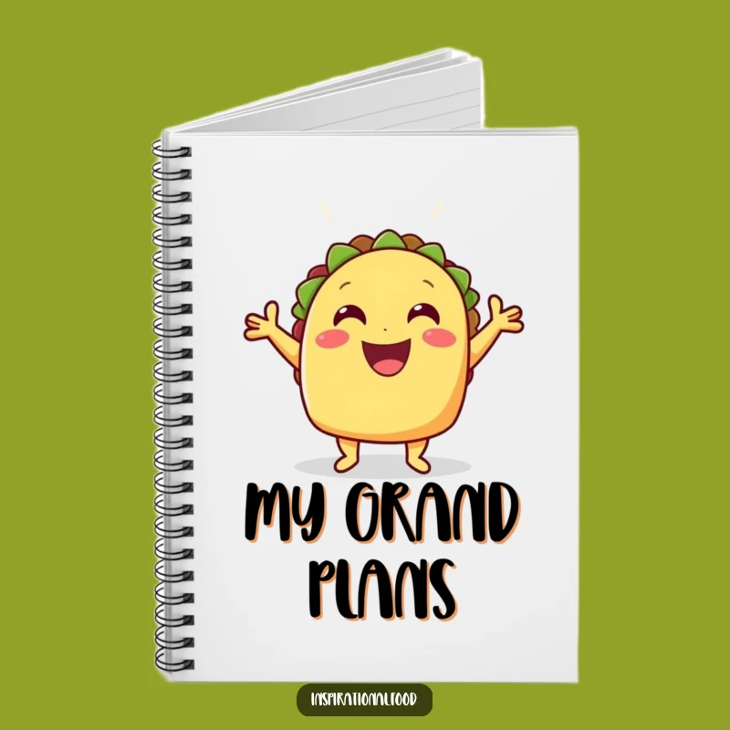 Funny Taco Notebook: Jot Down Festive Thoughts with a Smile