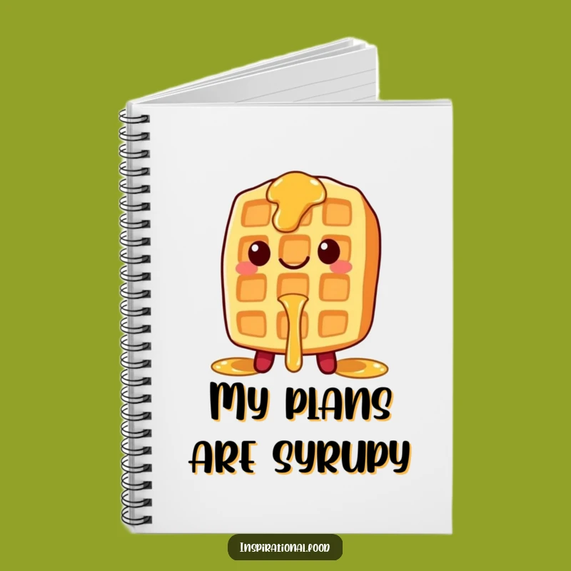 Funny Waffle Syrup Notebook: Jot Down Sweet Ideas with Breakfast Cheer