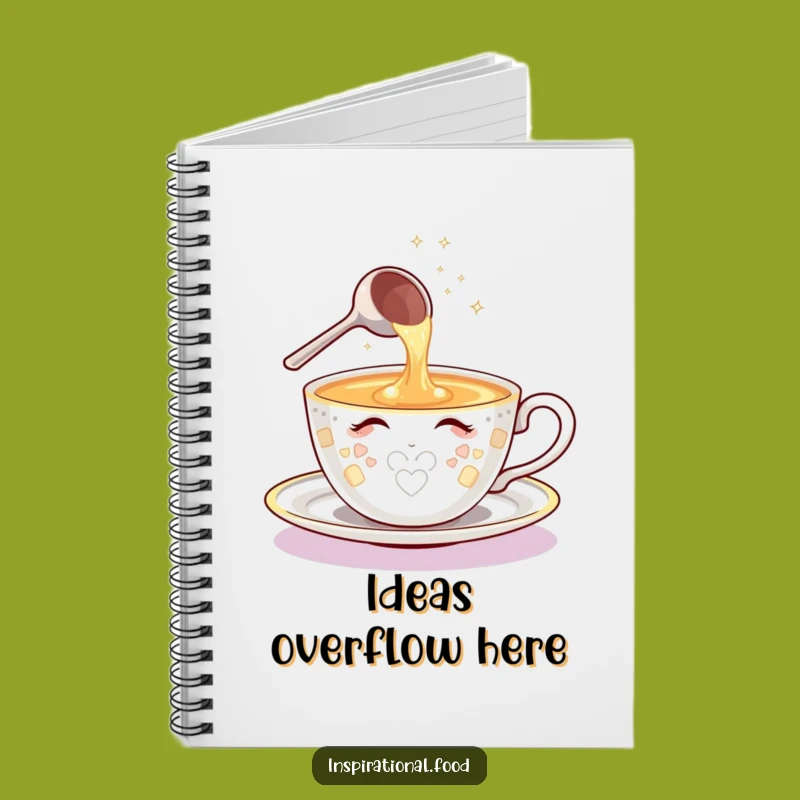 Funny Teacup Ideas Notebook - Capture Your Brilliant Thoughts