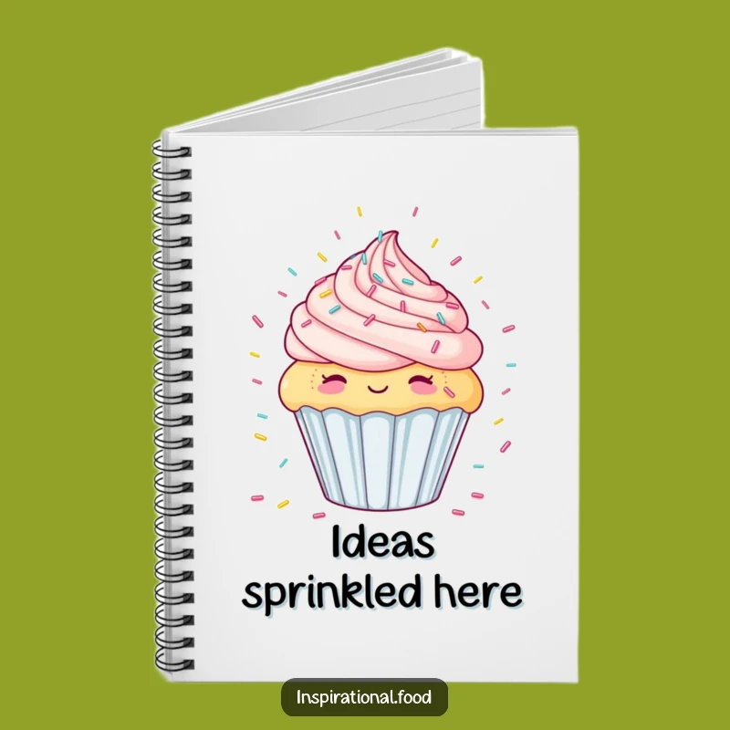 Funny Cupcake Sprinkle Dream Notebook - Write Sweet Thoughts with Humor
