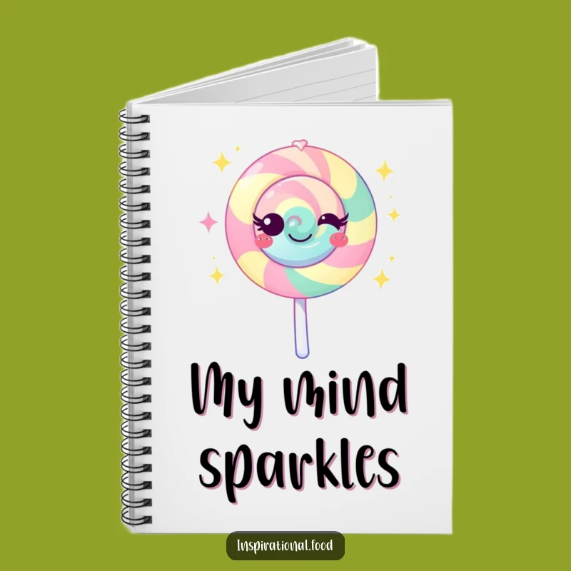Funny Lollipop Sparkle Notebook: Jot Down Ideas with Sugary Humor