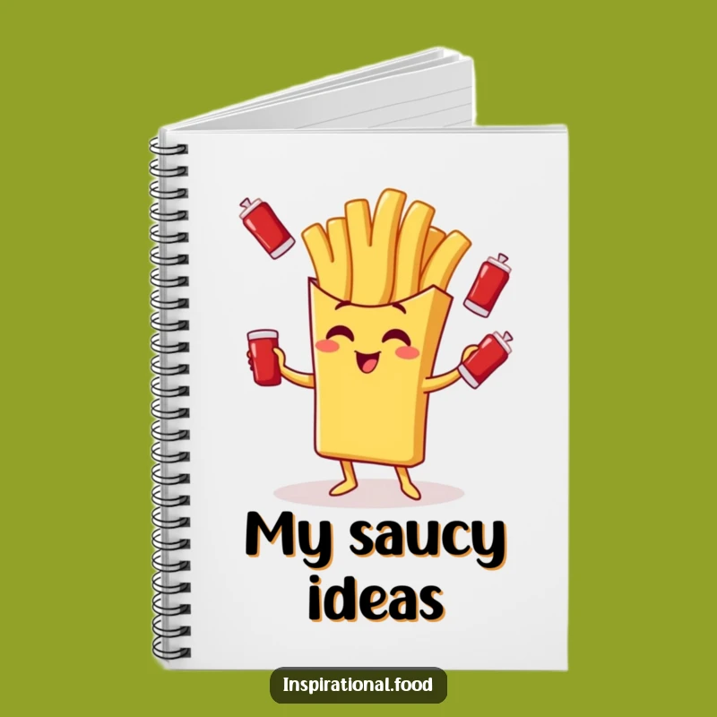 Funny Fry Juggler Notebook: Ketchup Packets, Creative Gift!