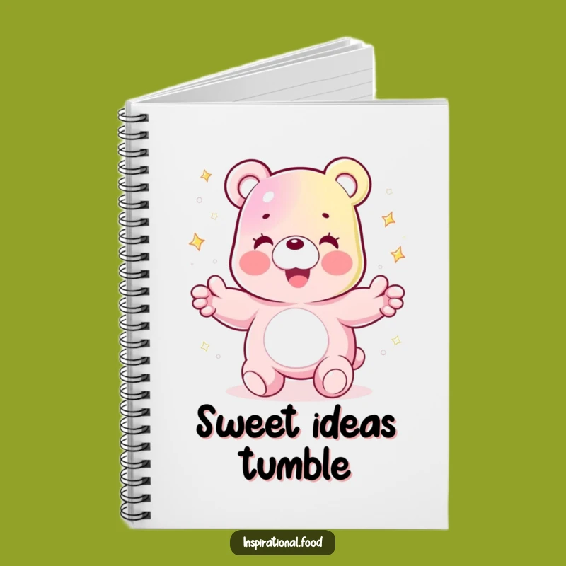 Funny Gummy Bear Notebook: Jot Down Ideas with Sparkling Cheer