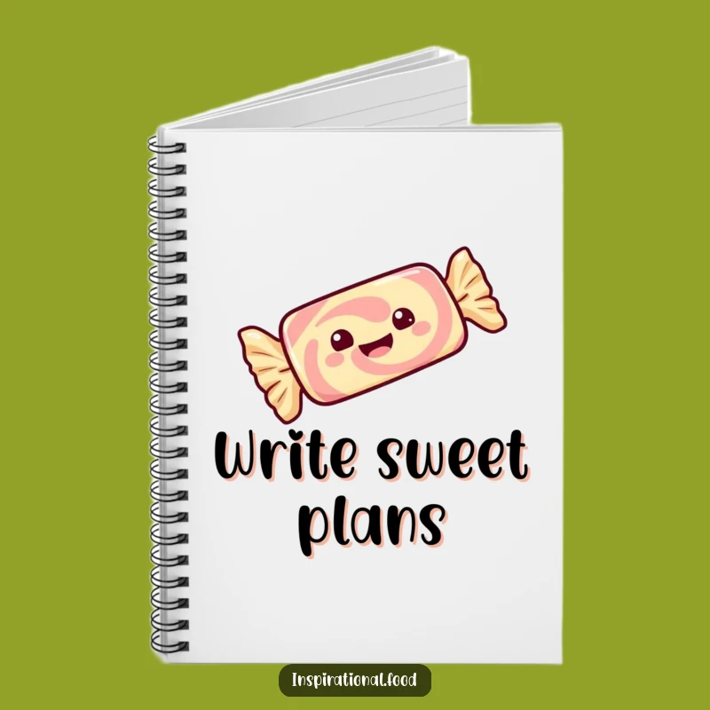 Funny Candy Bar Notebook: Gleeful Twirls For Notes, Perfect Funny Gift