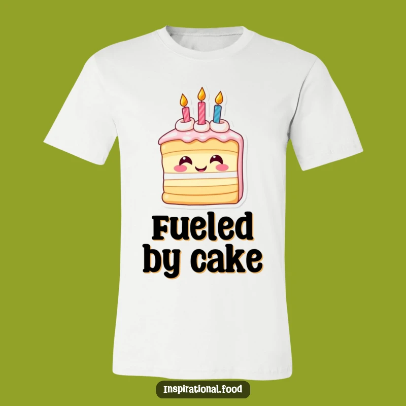 Funny Cake Slice T-Shirt - Inspired Birthday Humor Tee Gift