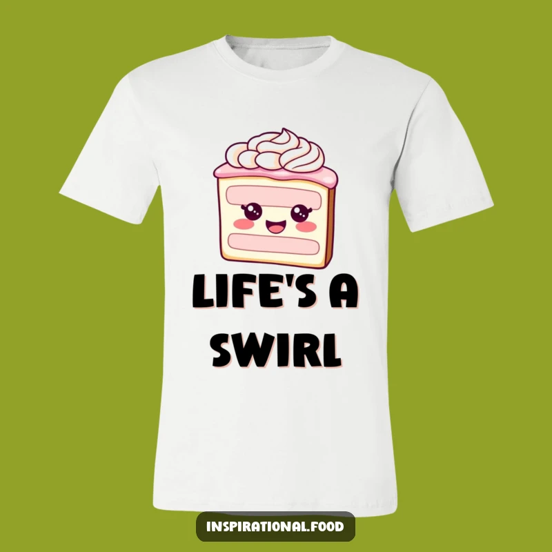 Funny Cake Frosting Swirl T-Shirt: Wear Your Sweetest Smile