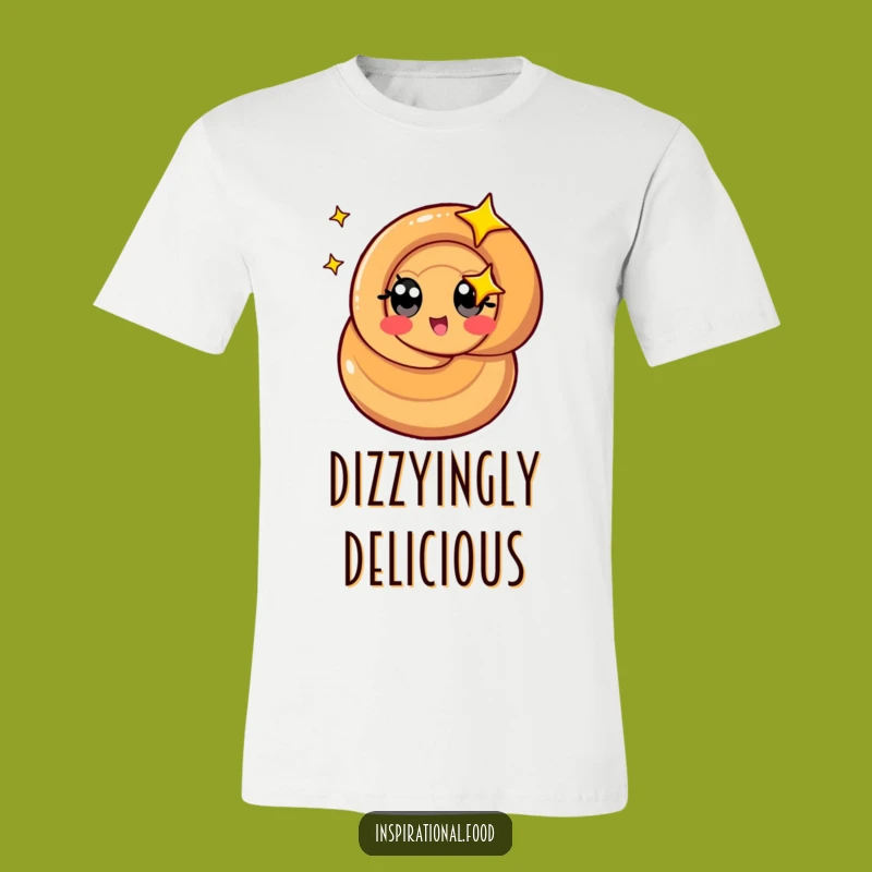 Funny Caramel Swirl T-Shirt: Dizzy Delight Design - Quirky Gift