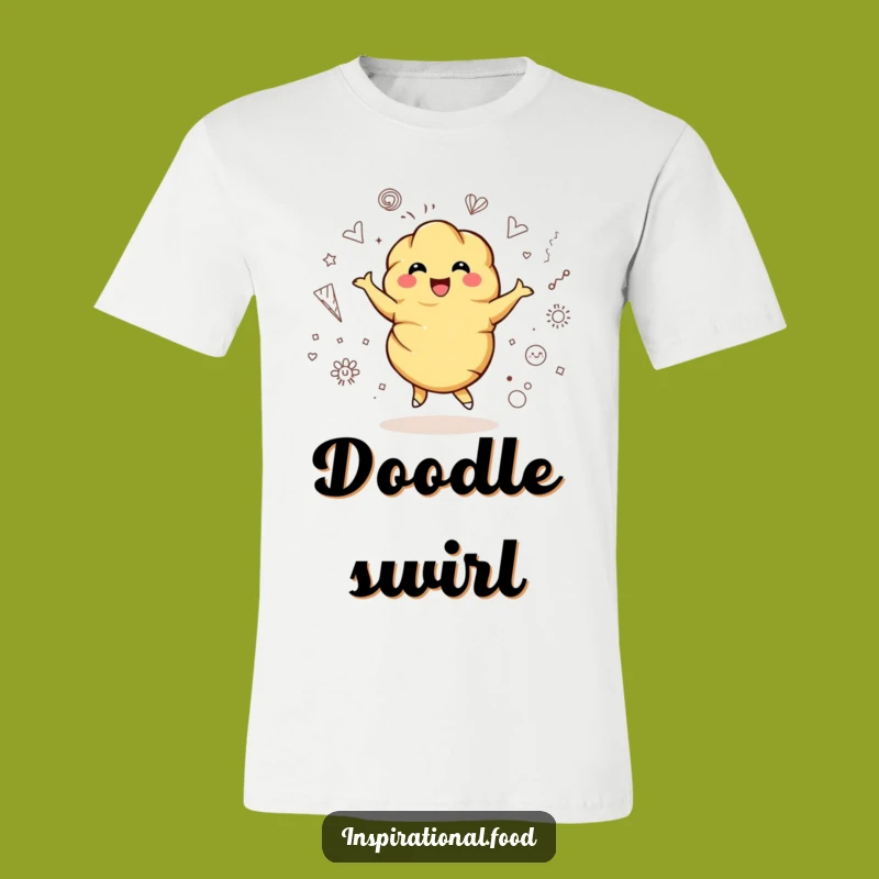 Funny Croissant Twirl T-Shirt - Wear Your Artistic Joy
