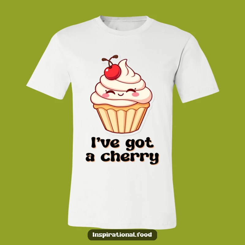 Funny Cupcake Wink T-Shirt: Wear a Sweet Wink with Humorous Style
