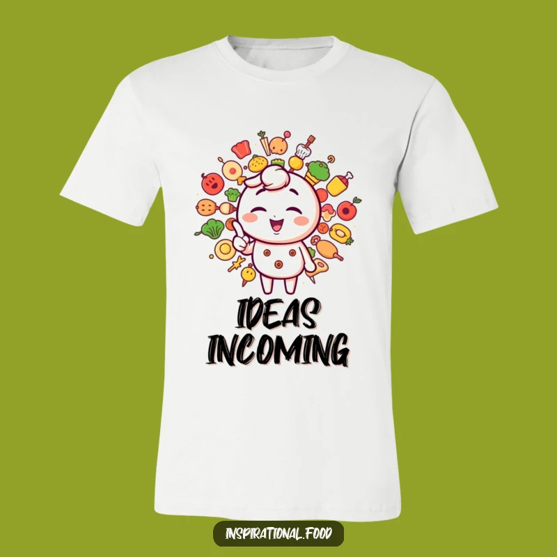 Funny Winking Food Starburst T-Shirt: Creative Character Tee for Food Lovers