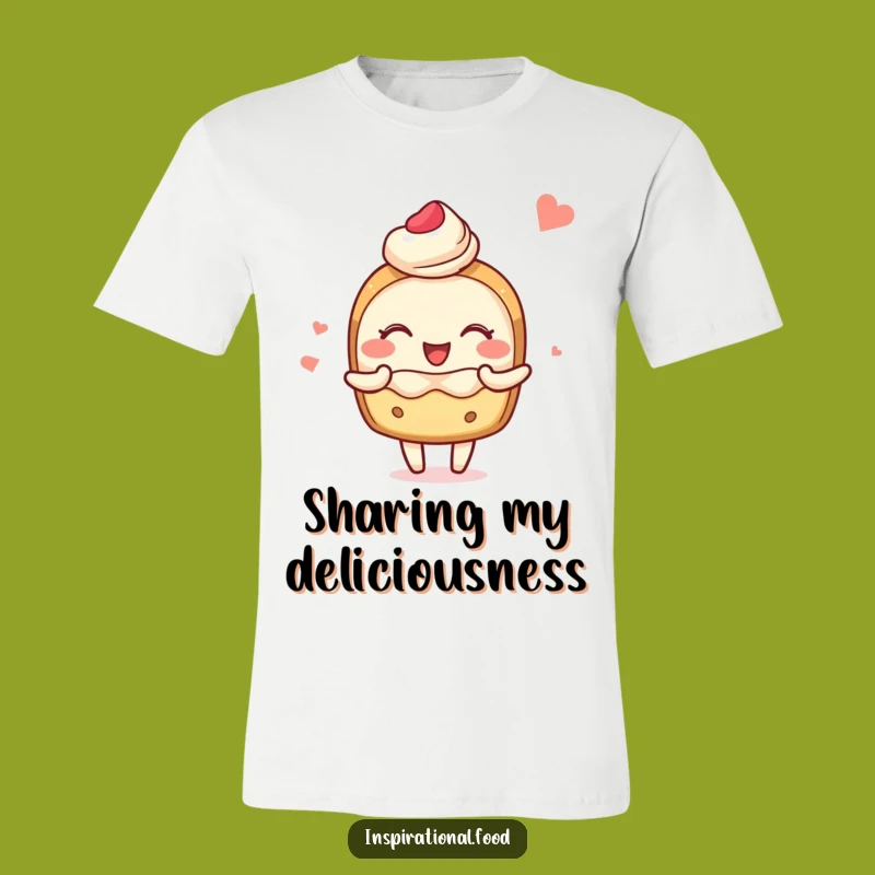 Funny Blushing Pastry T-Shirt - Wear Your Culinary Happiness Out Loud