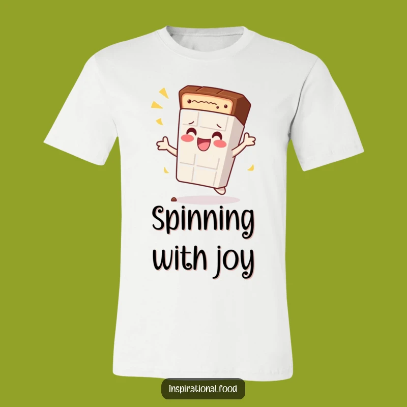 Funny Chocolate Bar Spin T-Shirt: Wear Your Sweetness with Humor