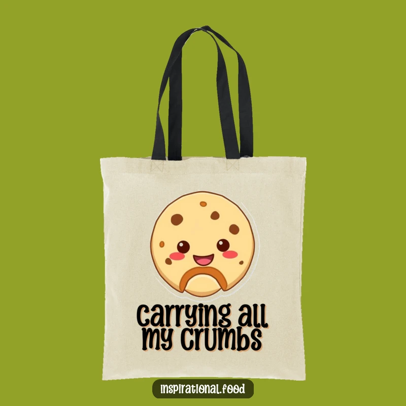 Funny Cookie Bite Tote Bag: Carry Your Essentials with Cheerful, Sweet Style