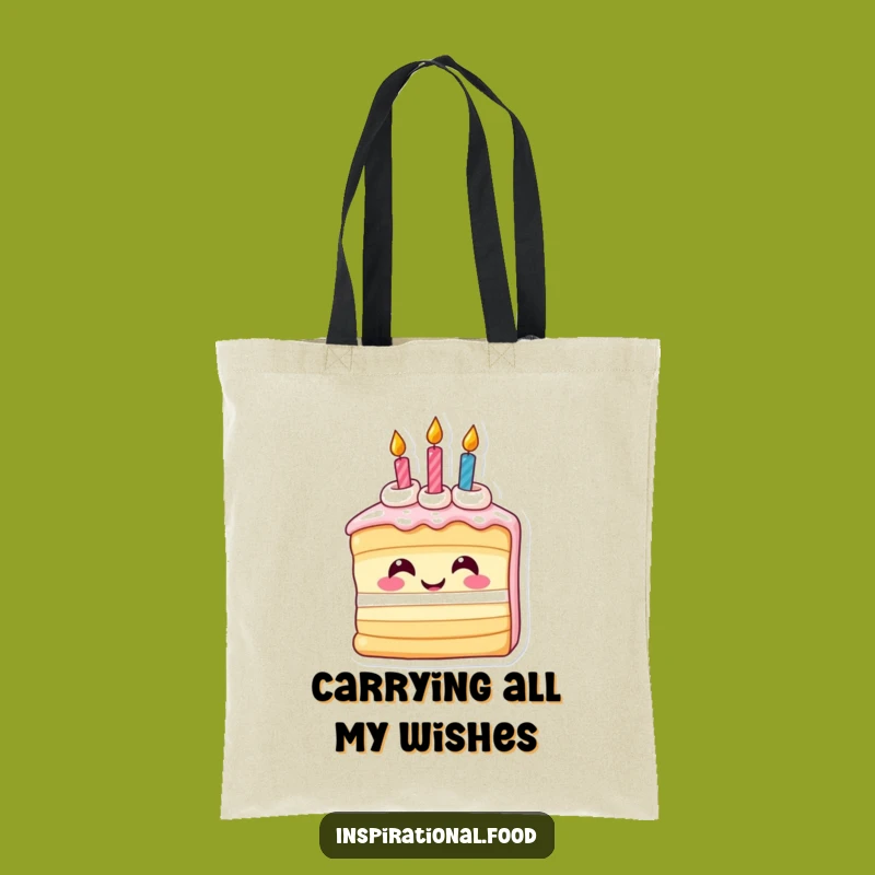 Funny Cake Tote Bag - Inspired Party Carrier Gift