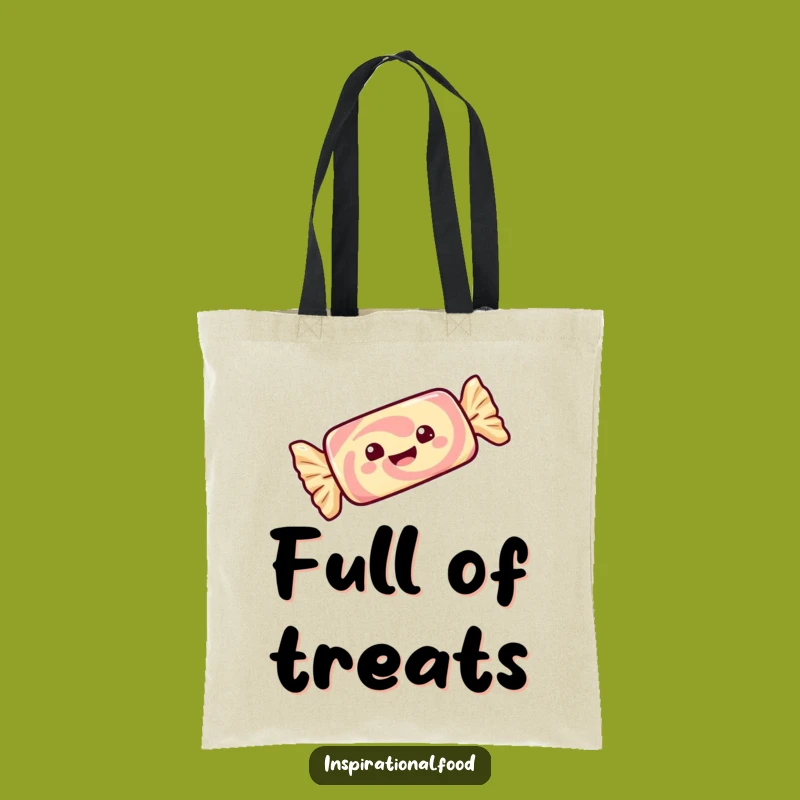 Funny Candy Bar Tote Bag: Gleeful Twirls On The Go, Perfect Funny Gift