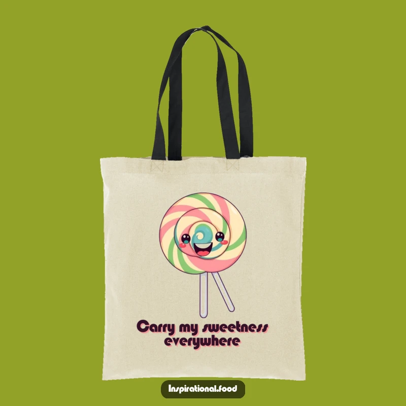 Funny Lollipop Tote Bag - Hilarious Swirl Design for Candy Lovers
