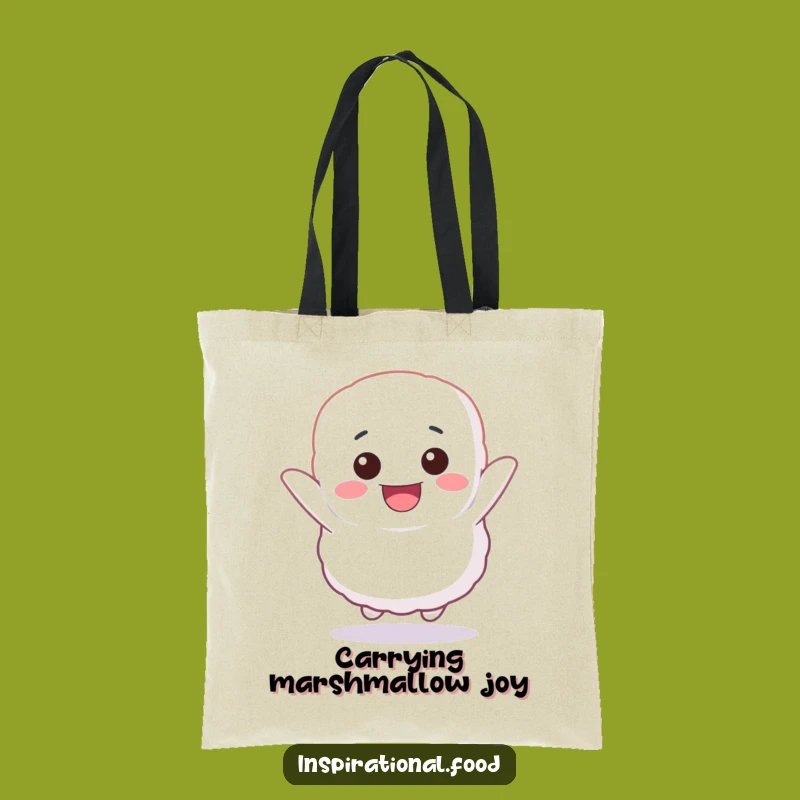 Funny Marshmallow Tote Bag: Carry Your Joy in Comical, Bouncy Style!
