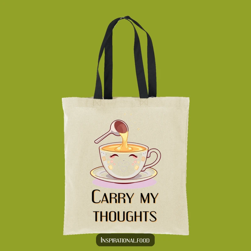 Funny Teacup Ideas Tote Bag - Carry Your Brilliant Thoughts